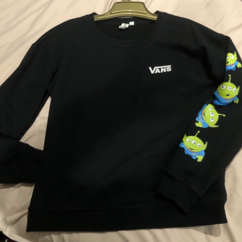 Vans Sweatshirt. Alien Pizza Planet.